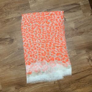 Neon Pink Leopard Summer Scarf. NWOT.